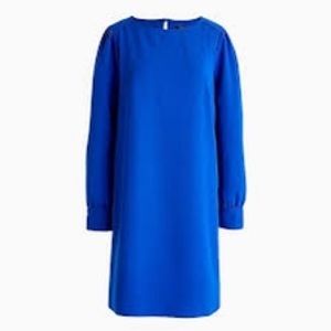 J Crew Long Sleeve Dress In Everyday Crepe, 4P